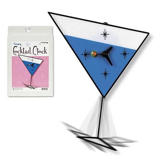 Swinging Cocktail Clock